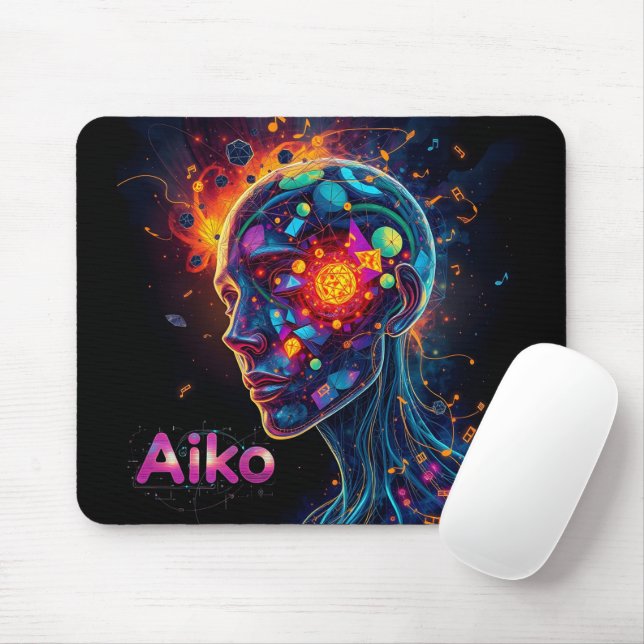 Tapis De Souris AiKo Grunge Graphique #4 (Avec souris)
