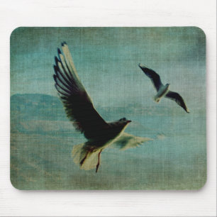 Tapis De Souris Ailes au-dessus du monde