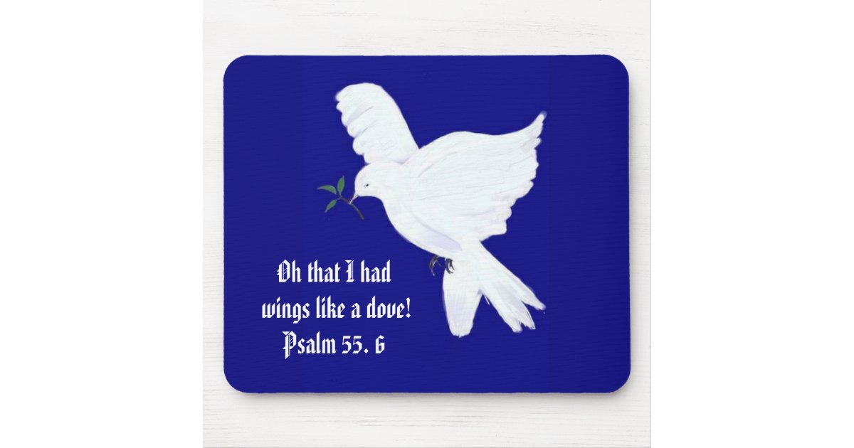 Tapis De Souris Ailes Comme Une Citation De Colombe Bible Zazzle Fr