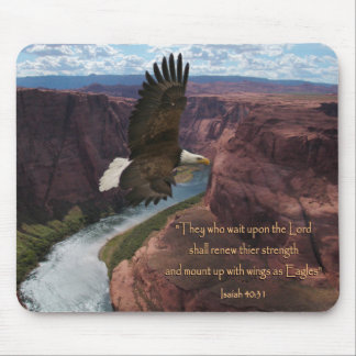 Tapis De Souris Ailes de 40:31 d'Isaïe comme Eagles