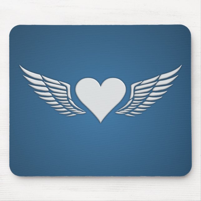 Tapis De Souris Ailes de l'amour mousepad, personnaliser (Devant)