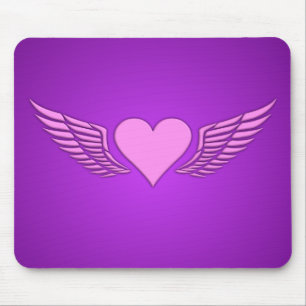 Tapis De Souris Ailes de l'amour mousepad, personnaliser