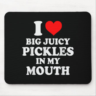 Tapis De Souris Aime les gros cornichons juteux Bouche Amoureux de