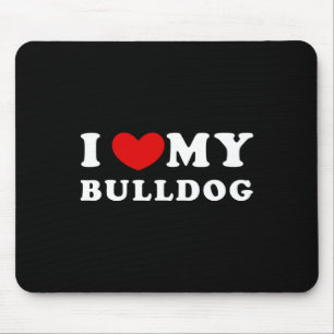 Tapis De Souris Aimer Mon Bulldog