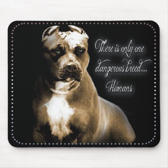 Tapis De Souris Aimer Pet Pitbull Pad Souris (Devant)