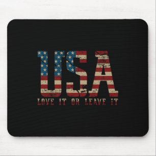 Tapis De Souris Aimez les États-Unis ou quittez-les L'Amérique vot