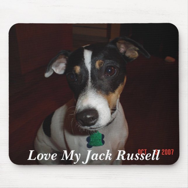 Tapis De Souris Aimez mon Jack Russell (Devant)