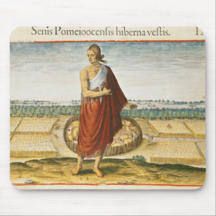 Tapis De Souris Aîné de Pomeiooc dans un vêtement d'hiver