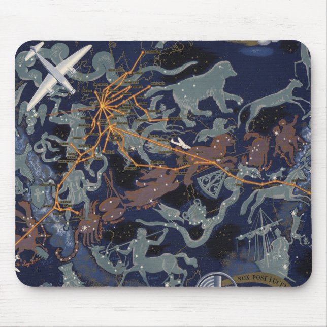 Tapis De Souris Air France : De nuit et de jour dans tous les ciel (Devant)