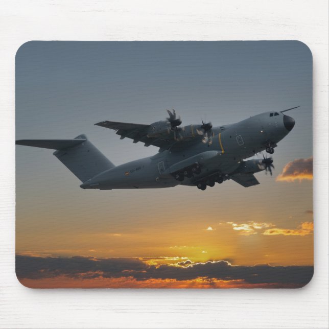 Tapis De Souris Airbus A400M Au Coucher Du Soleil (Devant)