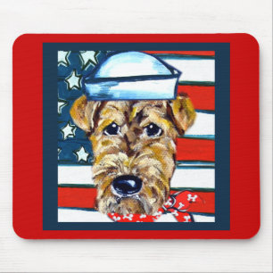 Tapis De Souris Airedale Navy