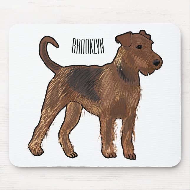 Tapis De Souris Airedale terrier dog cartoon (Devant)