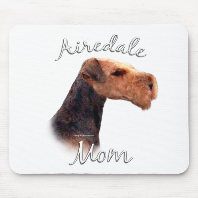 Tapis De Souris Airedale Terrier Maman 2 (Devant)