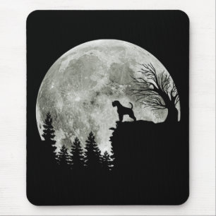 Tapis De Souris Airedale Terrier Sur Mountain Halloween Amoureux d