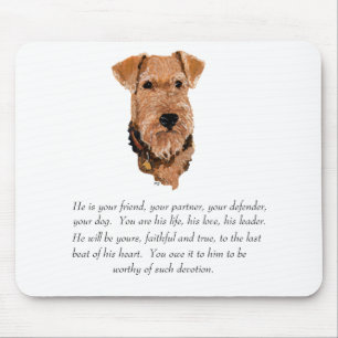Tapis De Souris Airedale, Welsh, Lakeland Terrier Souvenir