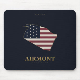 Tapis De Souris Airmont New York Silhouette Américaine
