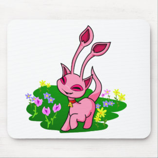 Tapis De Souris Aisha rose caracolant par des fleurs