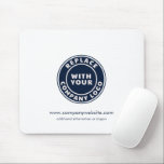 Tapis De Souris Ajouter des employés minimalistes du logo de l'ent<br><div class="desc">Ajoutez le logo de votre entreprise et l'identité de votre marque à ce carnet de souris et à votre adresse ou slogan de site Web en cliquant sur le bouton "Personnaliser". Ce pavé de souris de marque peut annoncer votre entreprise en tant qu'employés les utilisent et double comme un swag...</div>