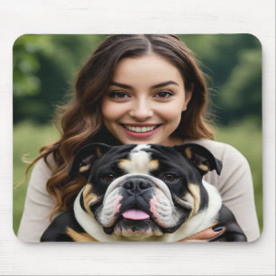 Tapis De Souris Ajouter une photo de Bulldog Personnaliser