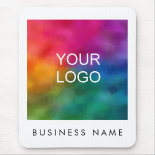 Tapis De Souris Ajouter Votre Entreprise Logo Image Texte Vertical