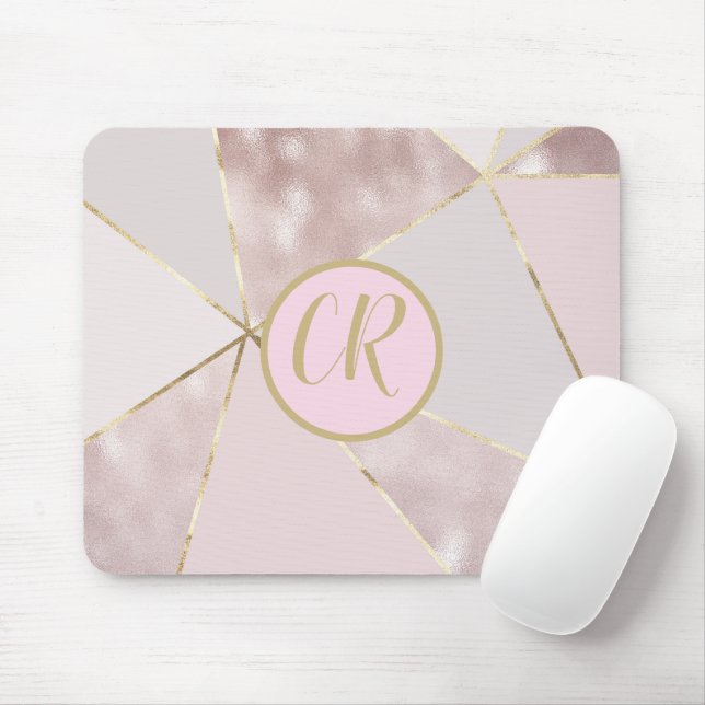 Tapis De Souris Ajouter votre monogramme - Souris (Avec souris)