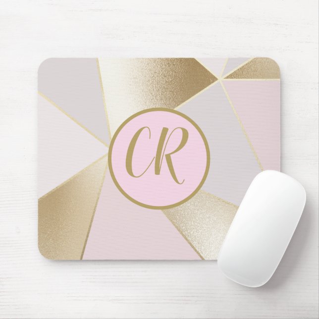 Tapis De Souris Ajouter votre monogramme - Souris (Avec souris)