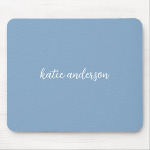 Tapis De Souris Ajouter votre nom complet Monogramme minimal sur b
