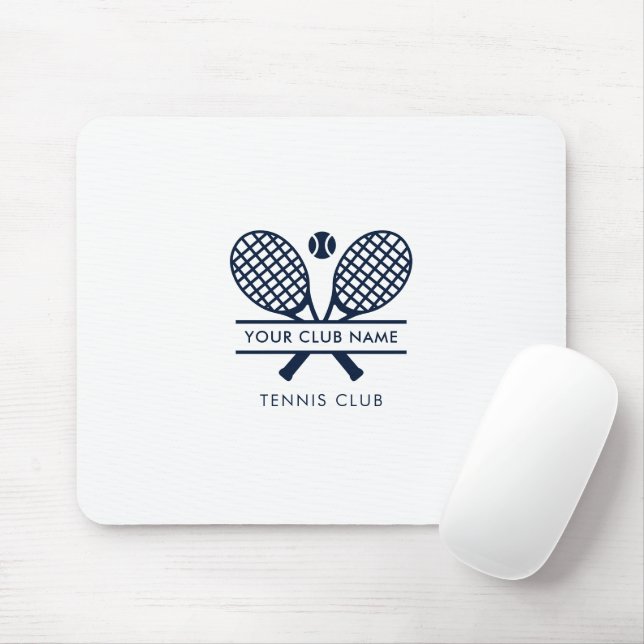 Tapis De Souris Ajouter votre nom de club Tennis Team Office (Avec souris)