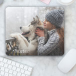 Tapis De Souris Ajouter votre photo personnalisée<br><div class="desc">Créez un pavé de souris personnalisé à l'aide d'une photo préférée ou d'une autre image avec ce design personnalisable. Un modèle de texte est inclus pour personnaliser avec un nom ou un autre texte désiré. Choisissez une photo de votre animal de compagnie, de vos enfants, de votre bestie ou de...</div>