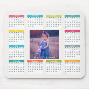 Tapis De Souris Ajouter Votre Propre Calendrier Photo Personnalisé