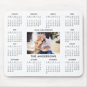 Tapis De Souris Ajouter votre propre photo de famille 2025 Calendr