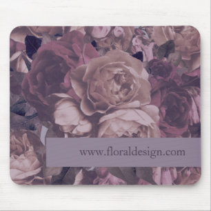 Tapis De Souris Ajouter votre site Web Purple Rose Imaginaire