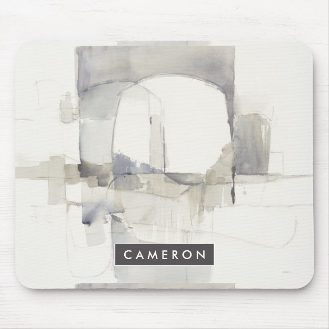 Tapis De Souris Ajoutez votre abrégé sur nommé gris de (Devant)