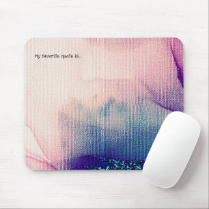 Tapis De Souris Ajoutez votre citation ou dicton Texture d'encre a