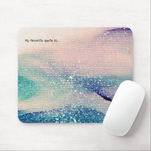 Tapis De Souris Ajoutez votre citation ou dicton Texture d'encre a