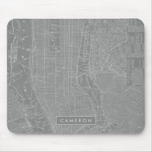 Tapis De Souris Ajoutez votre croquis nommé de   de carte de New