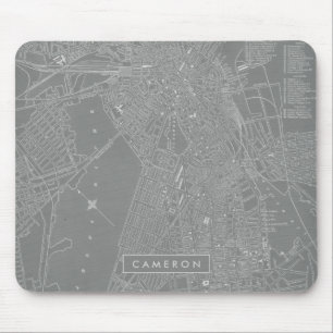 Tapis De Souris Ajoutez votre nom   Croquis de Boston City Map