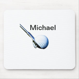 Tapis De Souris Ajoutez votre nom texte club de golf équipement de