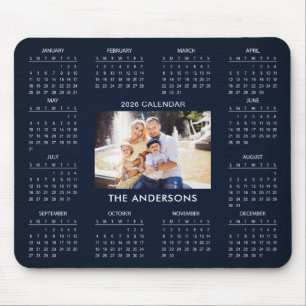 Tapis De Souris Ajoutez votre propre calendrier photo de famille 2