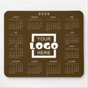 Tapis De Souris Ajoutez votre propre logo d'entreprise 2025 Calend