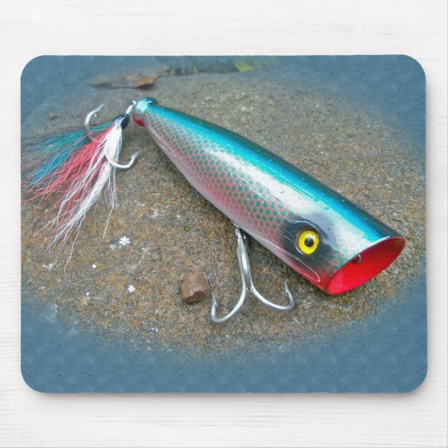 Tapis De Souris AJS Saltwater Lure Popper Blue Dragon Objets (Devant)