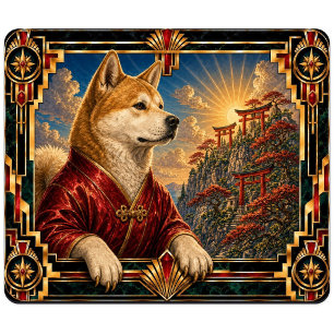 Tapis De Souris Akita, Chien Art Déco