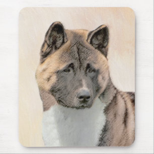 Tapis De Souris Akita Peinture - Cute Original Chien Art