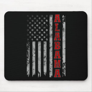 Tapis De Souris Alabama - Drapeau Vintage américain