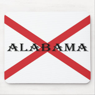 Tapis De Souris Alabama et drapeau