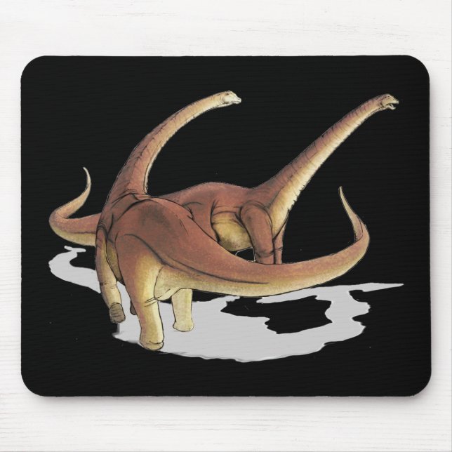 Tapis De Souris Alamosaure Dinosaures Mousepad (Devant)