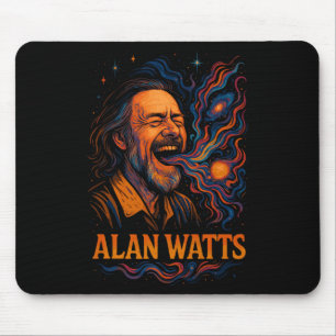 Tapis De Souris Alan Watts Laugh Galaxy Universe Psychedelic Art P