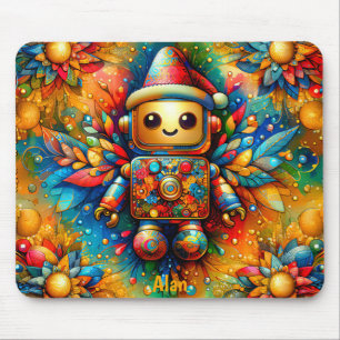 Tapis De Souris ALAN ~ Zany ROBOT Noël