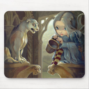 Tapis De Souris "Alannah et la gargouille" Mousepad