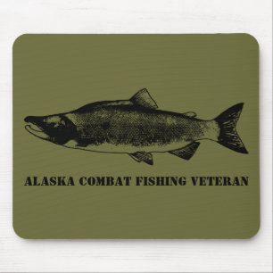 Tapis De Souris Alaska Combat Fishing Veteran